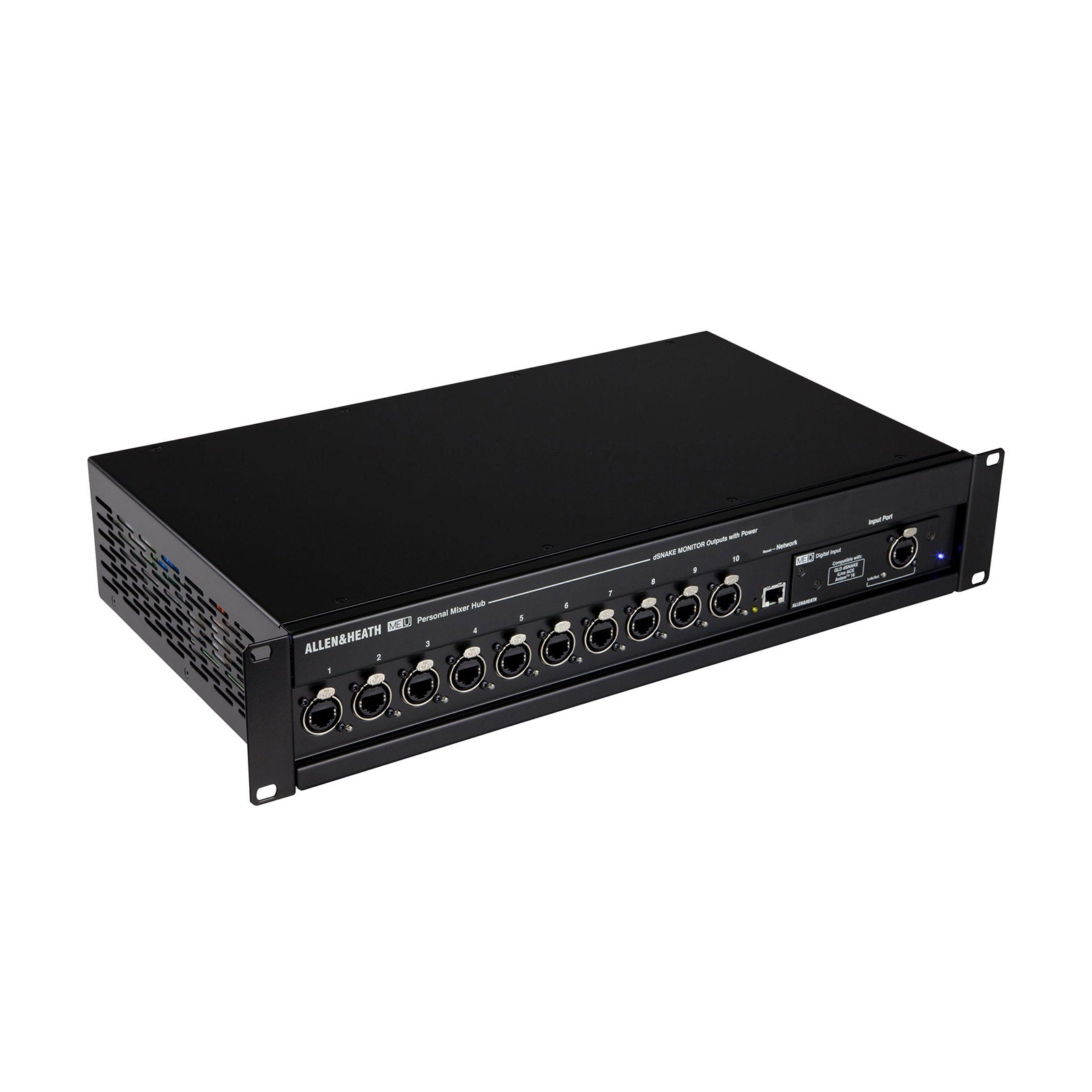 Allen & Heath Hub for Personal Monitoring System ME-U - Back Panel and Connections