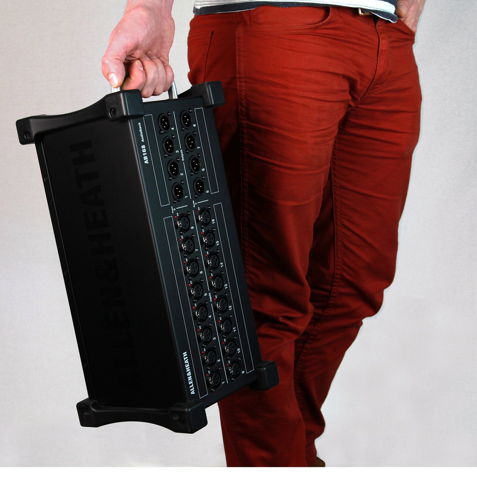 Allen & Heath 16 Input/ 8 Output Portable Rack AB168 - Back Panel and Connections