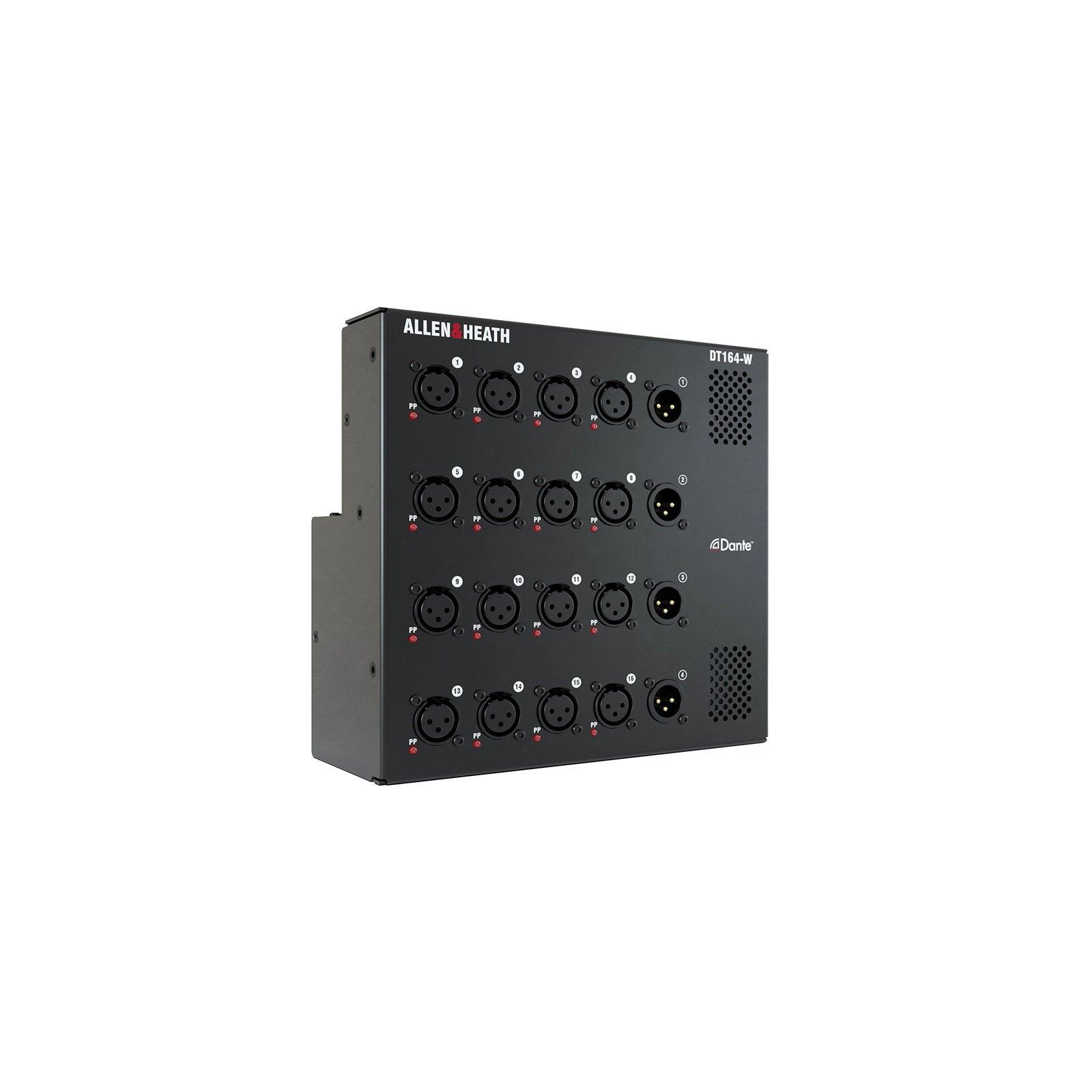 Allen & Heath Wall-mount/Floor Dante I/O Expander 16 Mic/Line 4 XLR Out DT164W - Main View