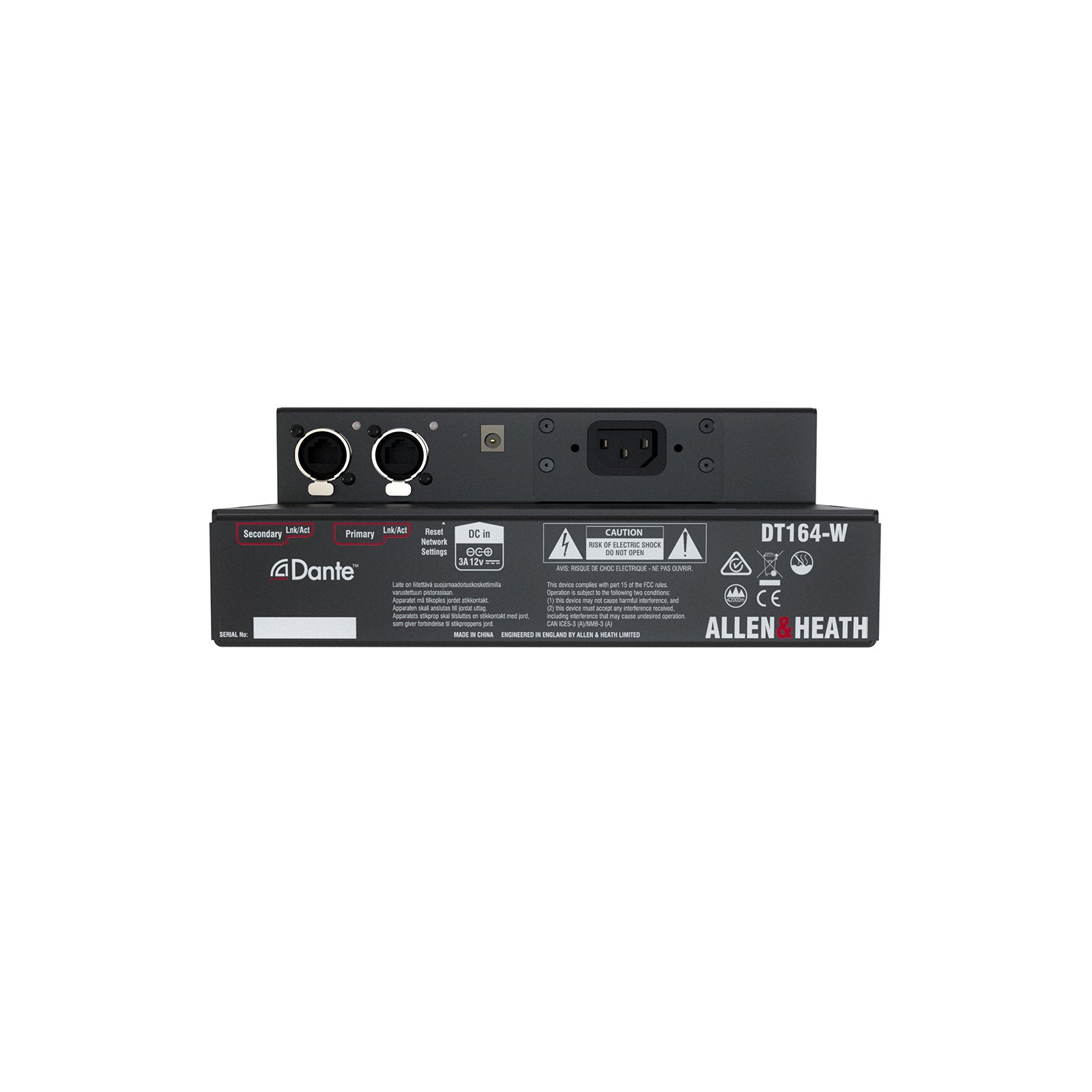 Allen & Heath Wall-mount/Floor Dante I/O Expander 16 Mic/Line 4 XLR Out DT164W - Alternate View 6