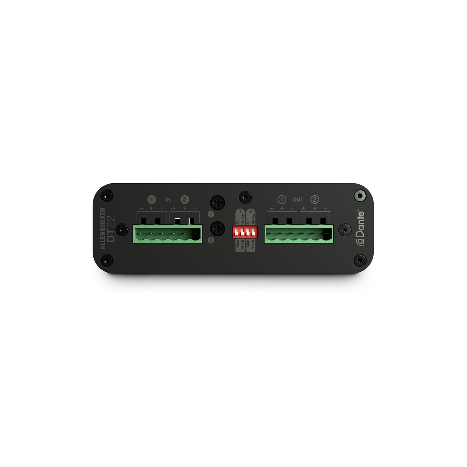 Allen & Heath Dante Input/Output Interface - 2 In 2 Out Pheonix Connector DT22M - Alternate View 1