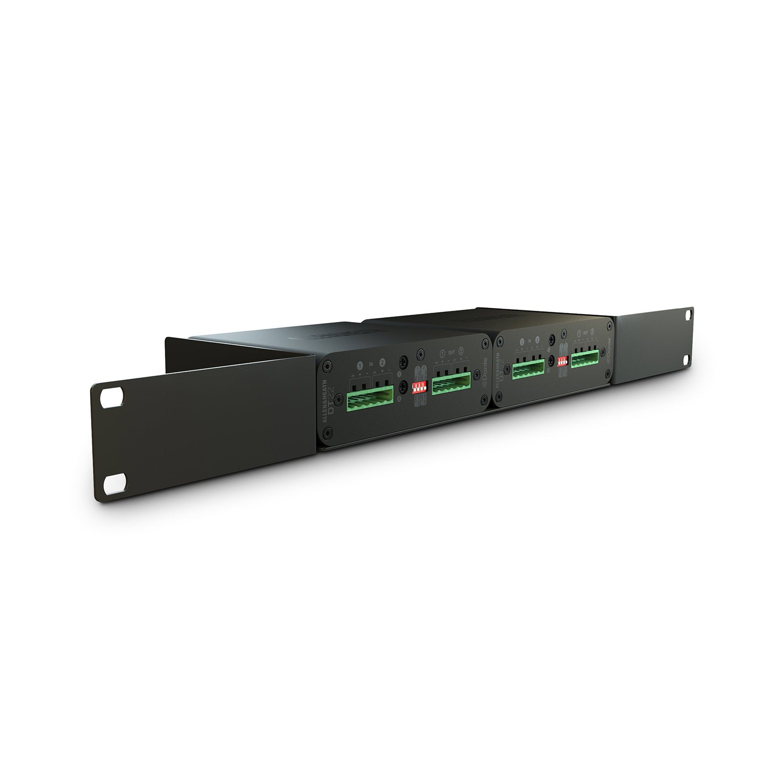 Allen & Heath Dante Input/Output Interface - 2 In 2 Out Pheonix Connector DT22M - Back Panel and Connections