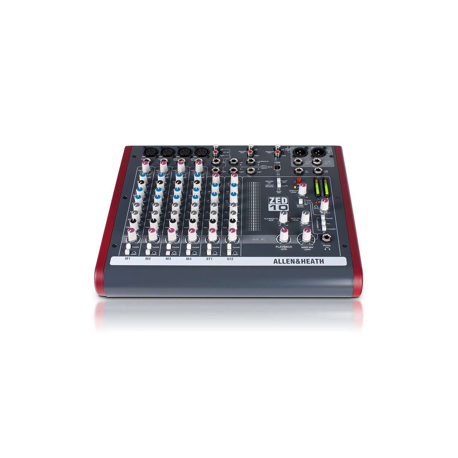 Allen & Heath Compact Stereo Mixer ZED-10 - Back Panel and Connections