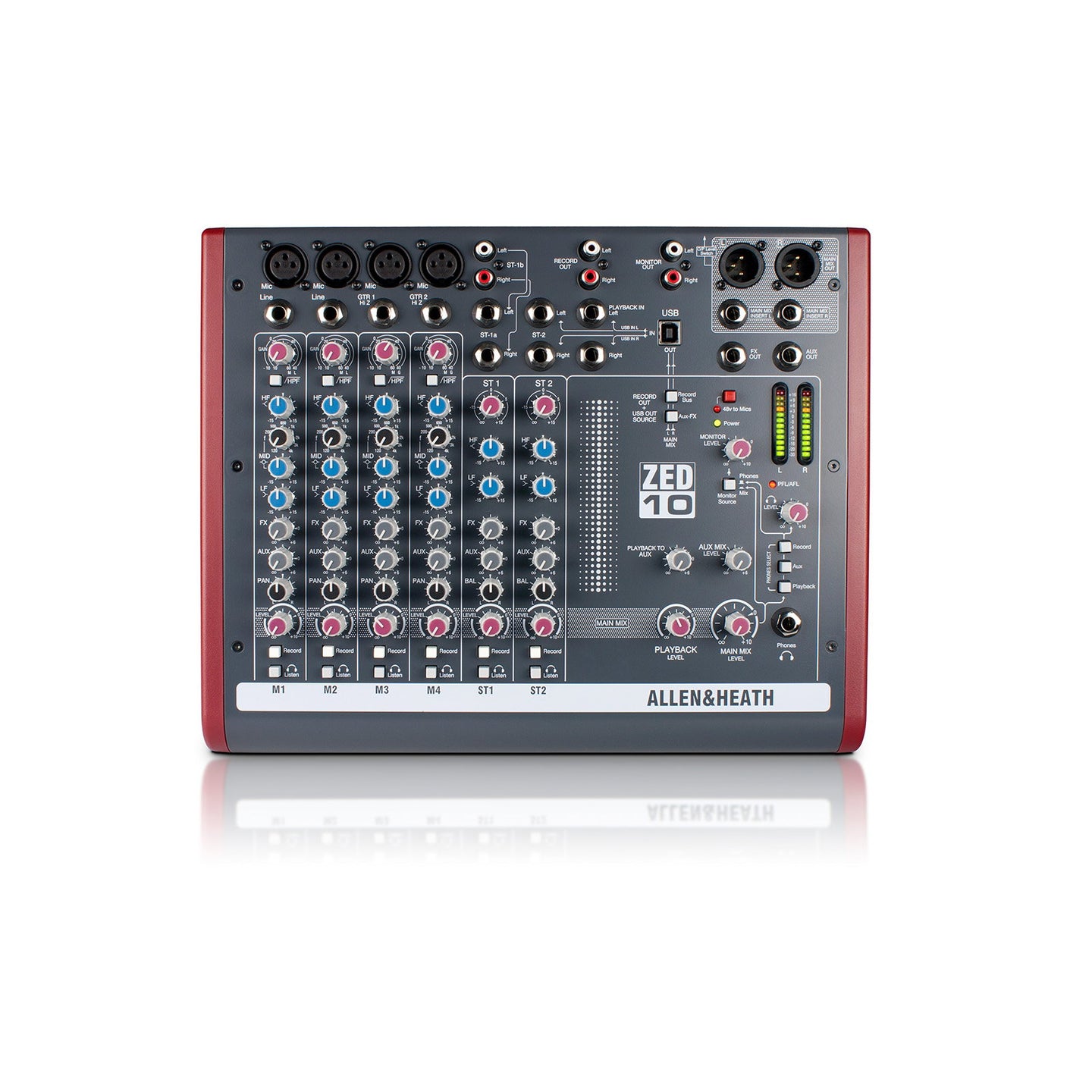 Allen & Heath Compact Stereo Mixer ZED-10 - Main View