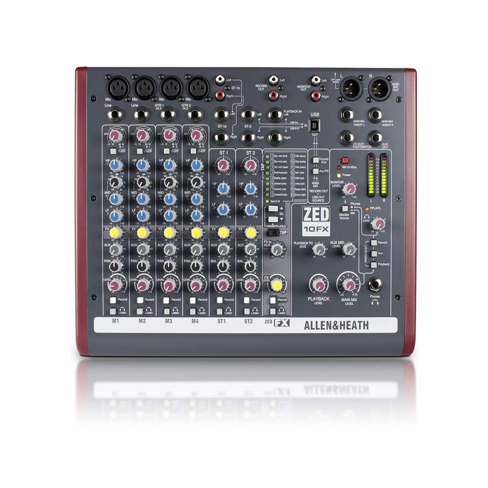 Allen & Heath Compact Stereo Mixer ZED10FX - Main View