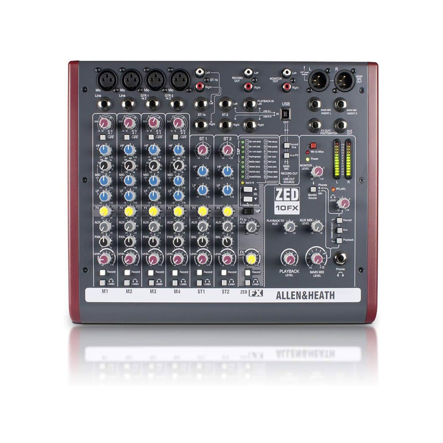 Allen & Heath Compact Stereo Mixer ZED10FX - Main View