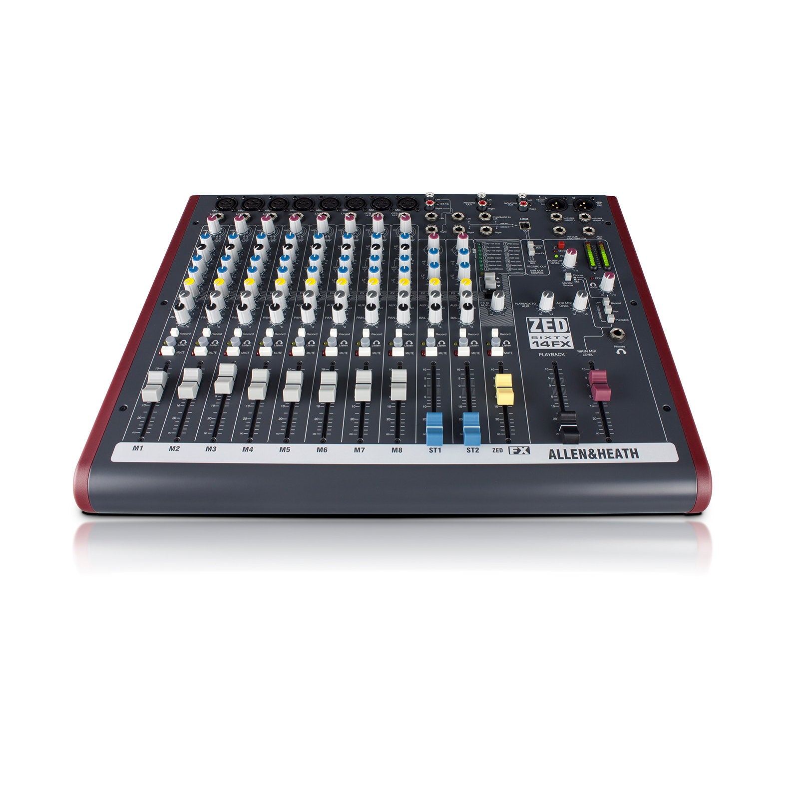 Allen & Heath Compact Stereo Mixer ZED60-14FX - Back Panel and Connections
