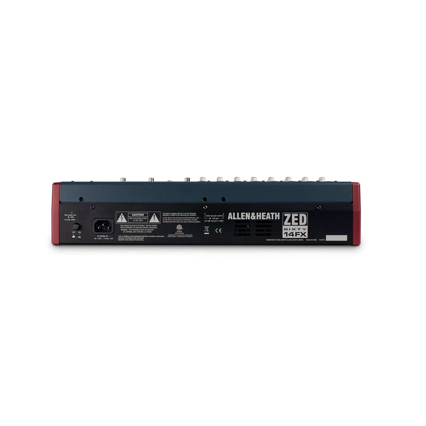 Allen & Heath Compact Stereo Mixer ZED60-14FX - Alternate View 5