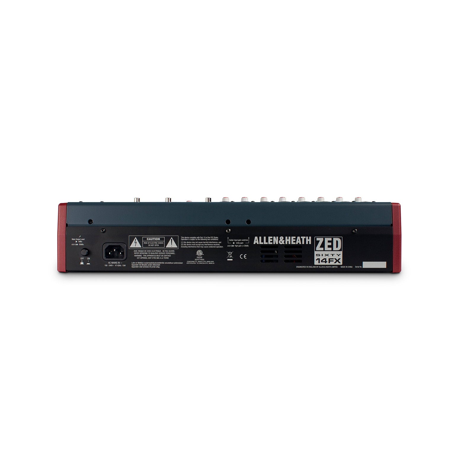 Allen & Heath Compact Stereo Mixer ZED60-14FX - Alternate View 5