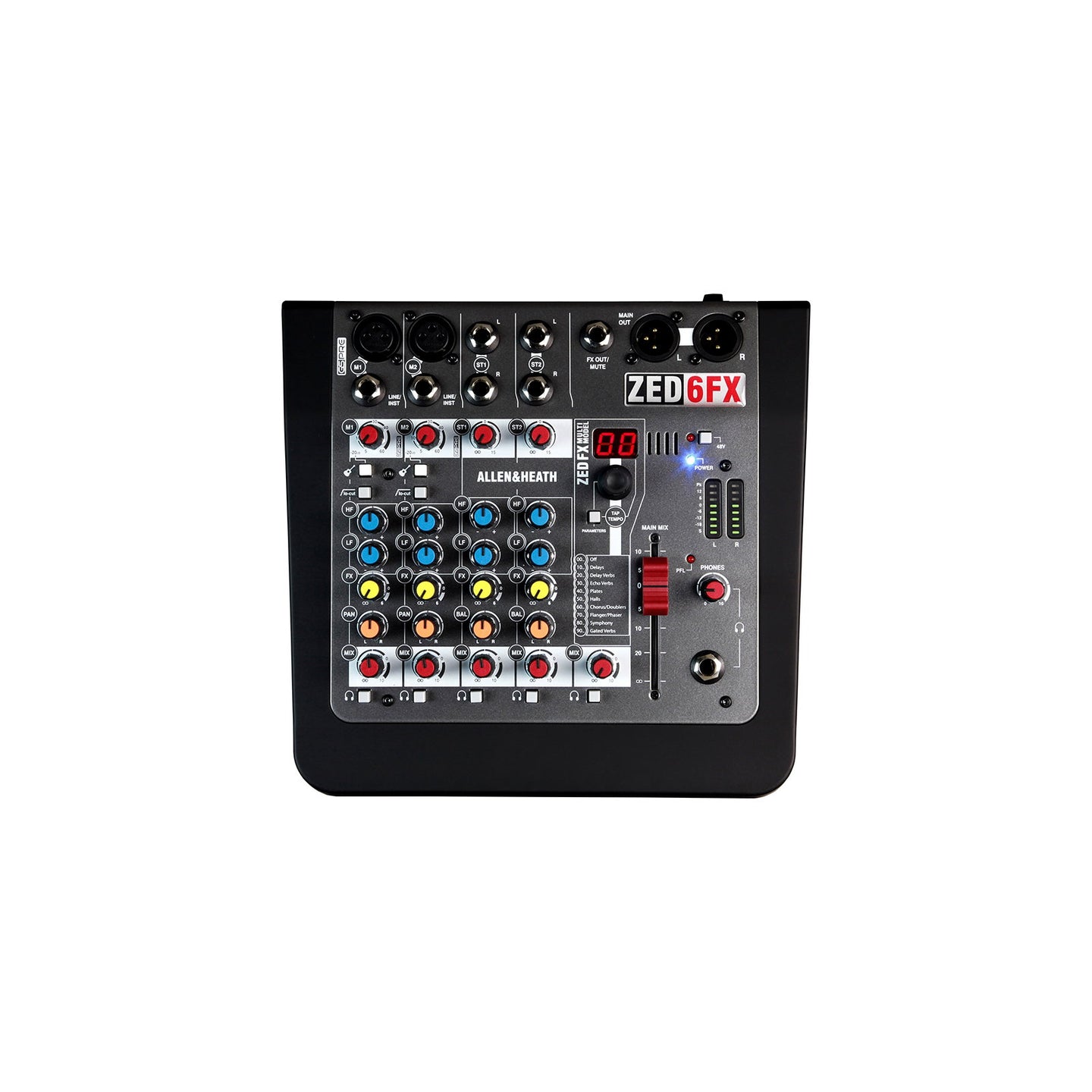Allen & Heath Compact Stereo Mixer ZED6FX - Main View