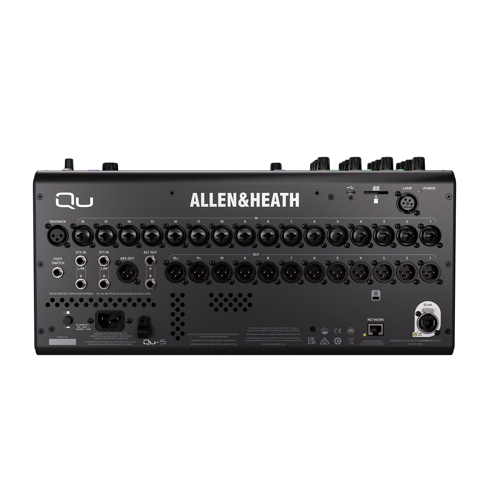 Allen & Heath Digital Mixing Console With 16 Faders Qu-5 - Alternate View 3