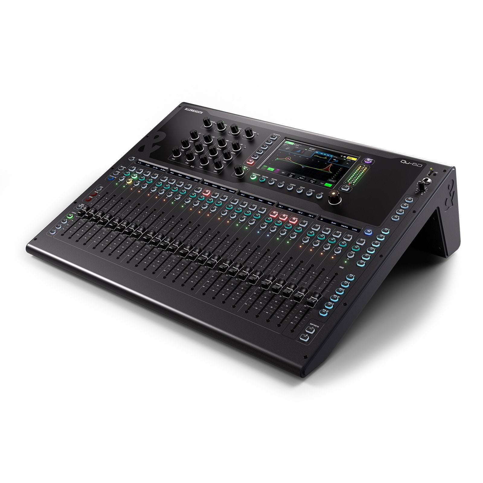 Allen & Heath Digital Mixing Console With 24 Faders and 16x16 Dante Qu-6D - Back Panel and Connections