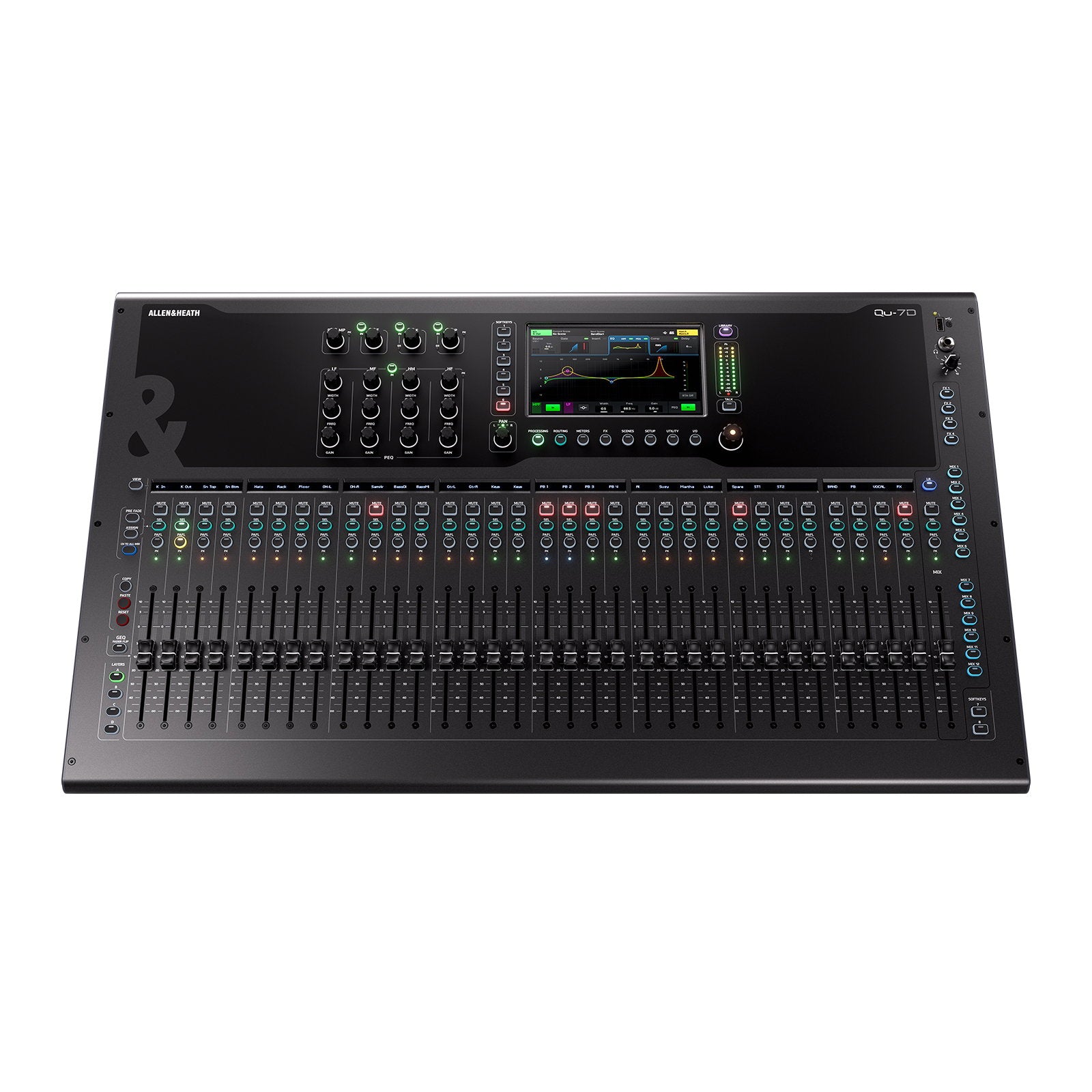 Allen & Heath Digital Mixing Console With 32 Faders and 16x16 Dante Qu-7D - Alternate View 3