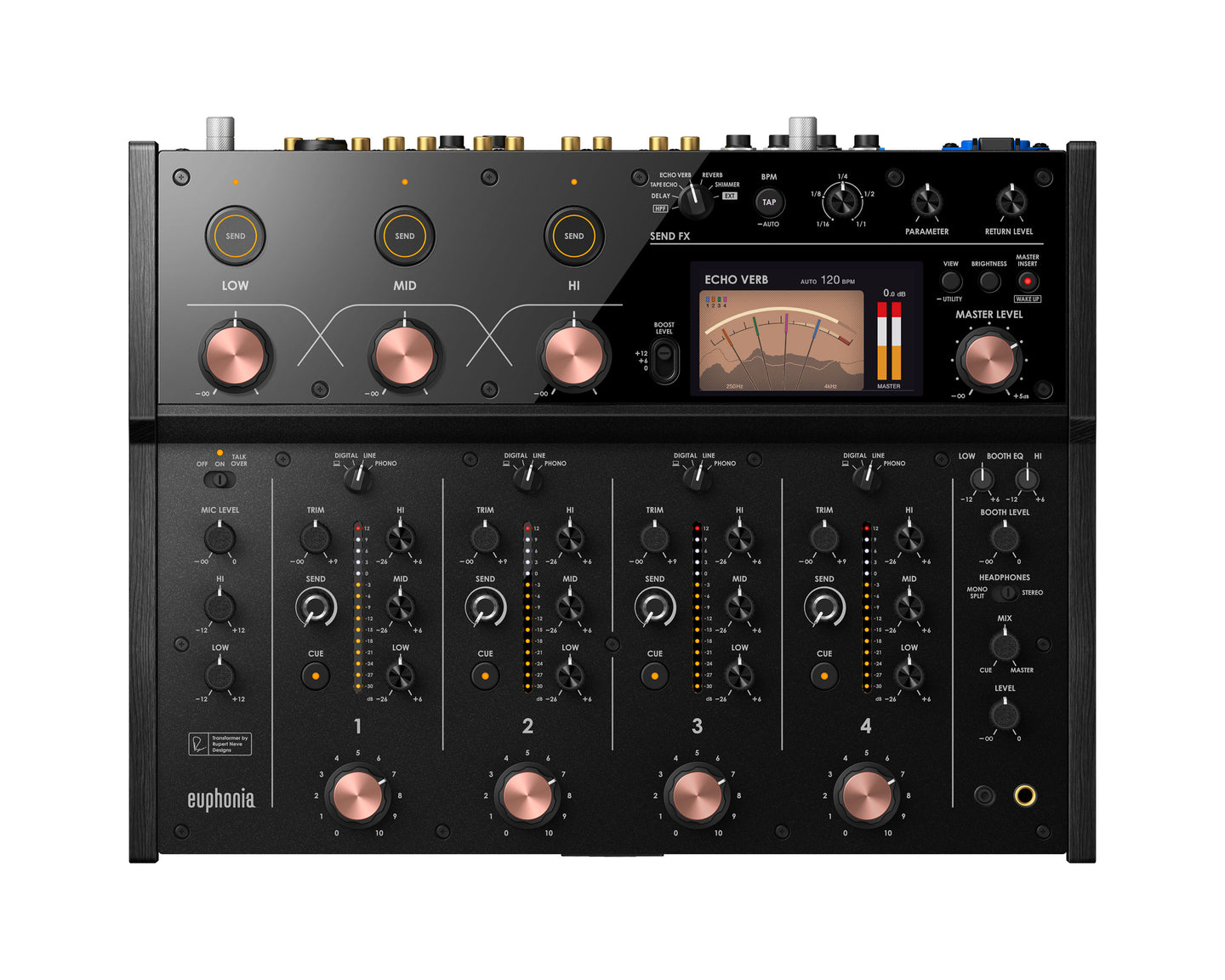 AlphaTheta Euphonia Pro 4 Channel Rotary Mixer - Main