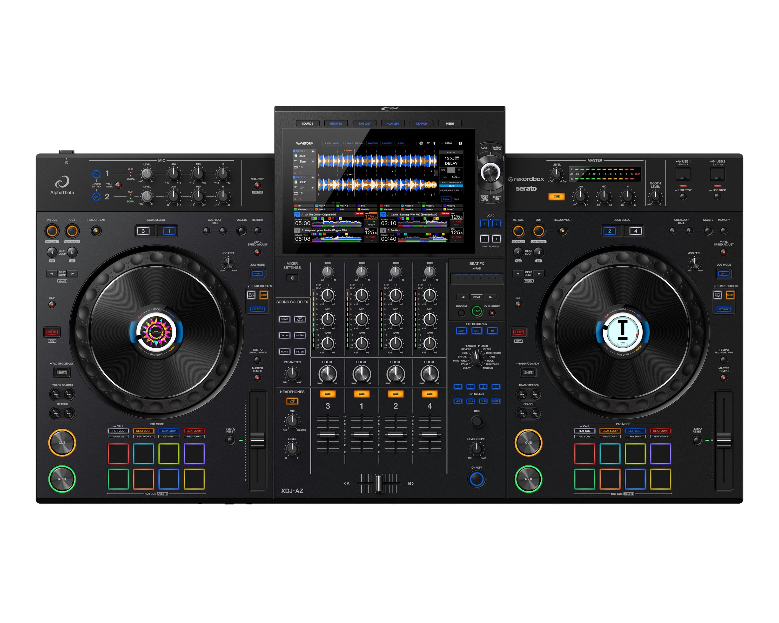 AlphaTheta XDJ-AZ 4-Channel All in One rekordbox / Serato DJ System - Main