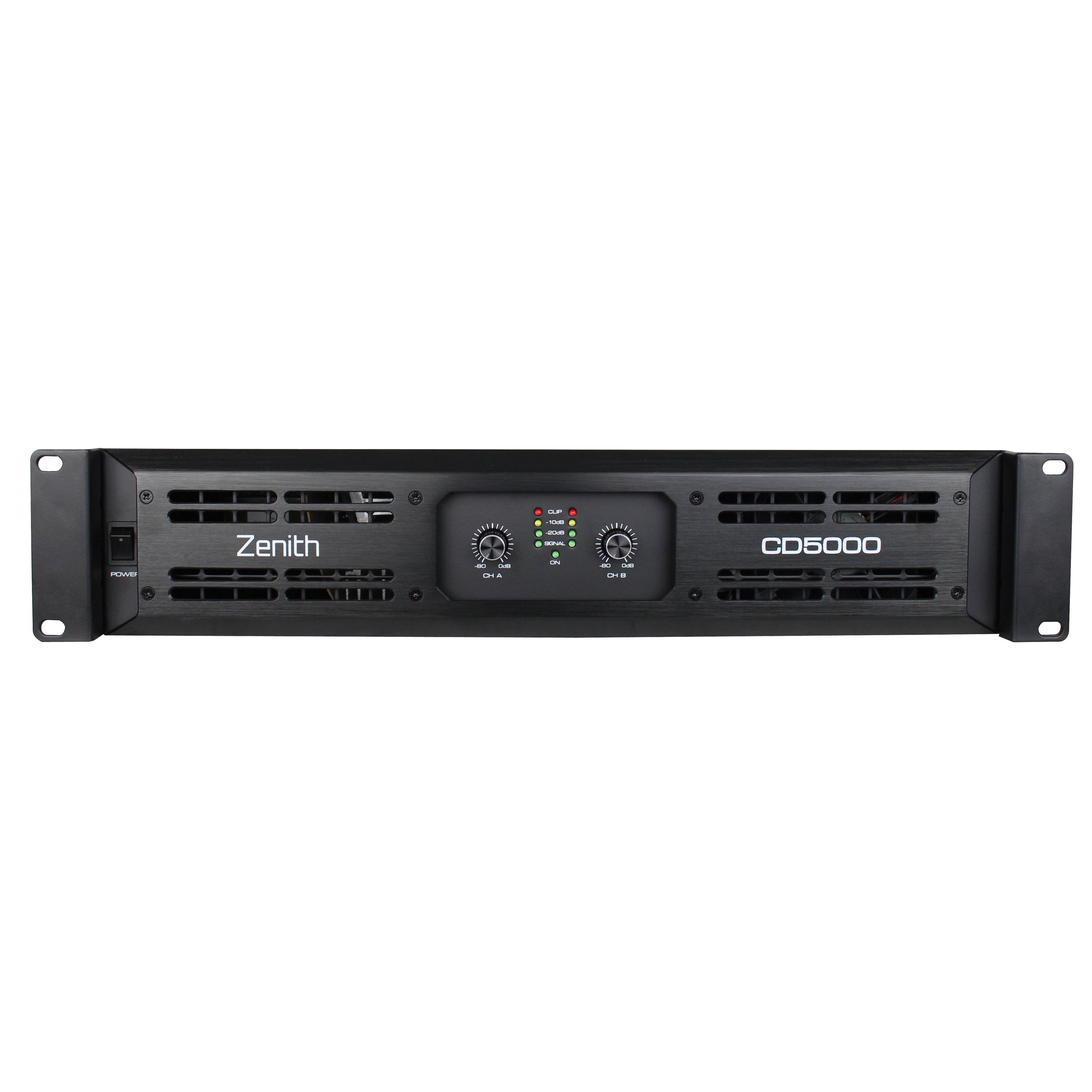 Zenith CD 5000 Power Amplifier - Back Panel and Connections