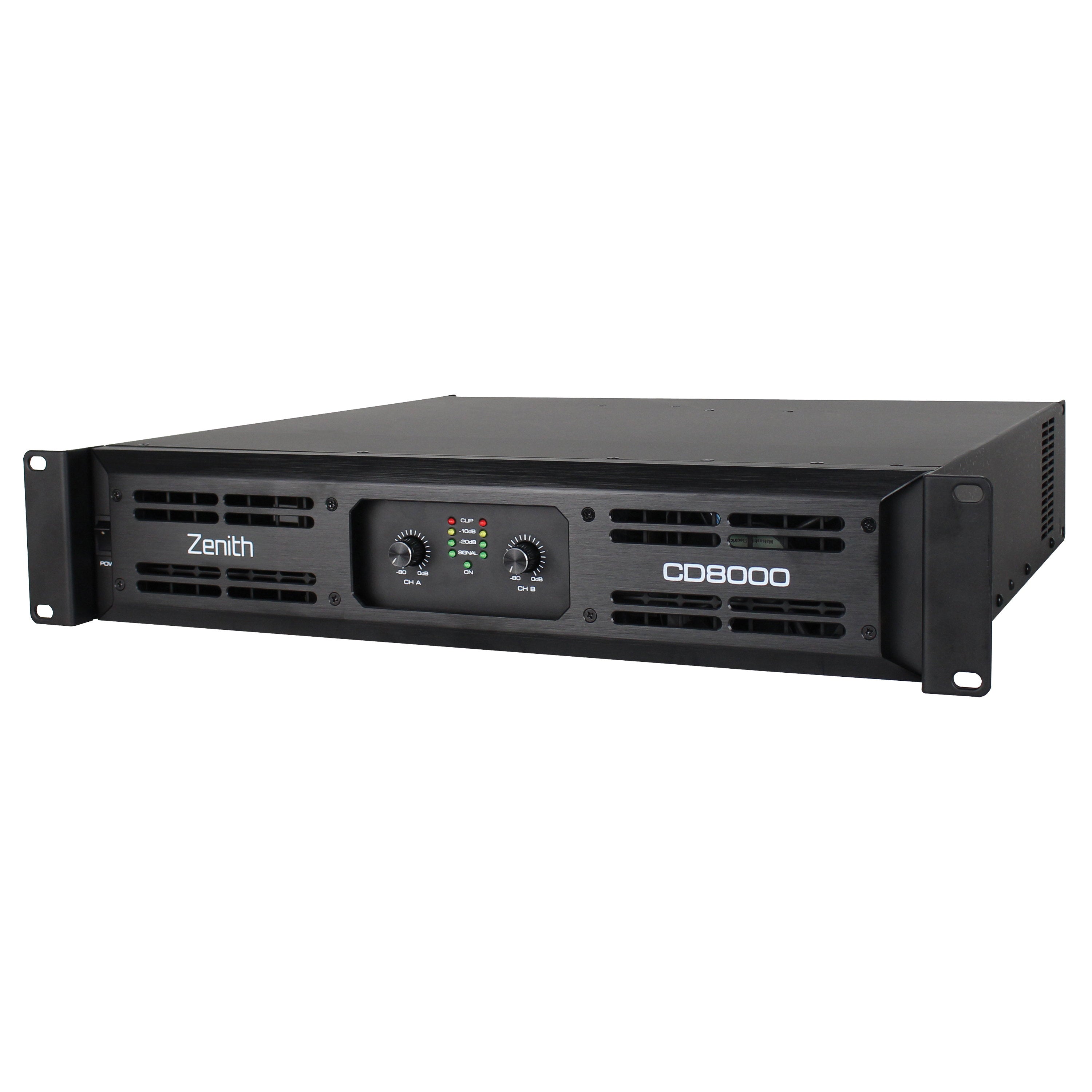 Zenith CD 8000 Power Amplifier - Back Panel and Connections