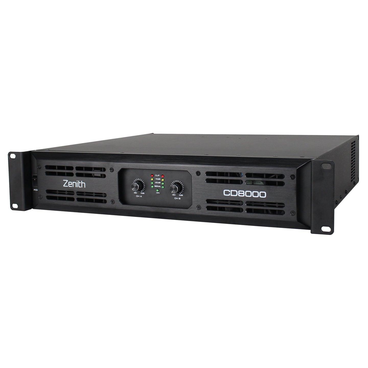Zenith CD 8000 Power Amplifier - Back Panel and Connections