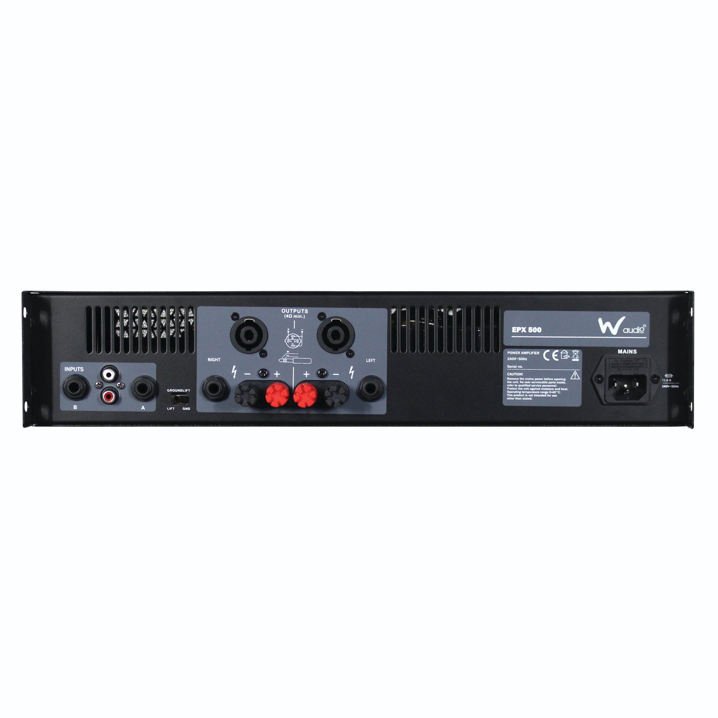 W Audio EPX 500 Power Amplifier - Main View