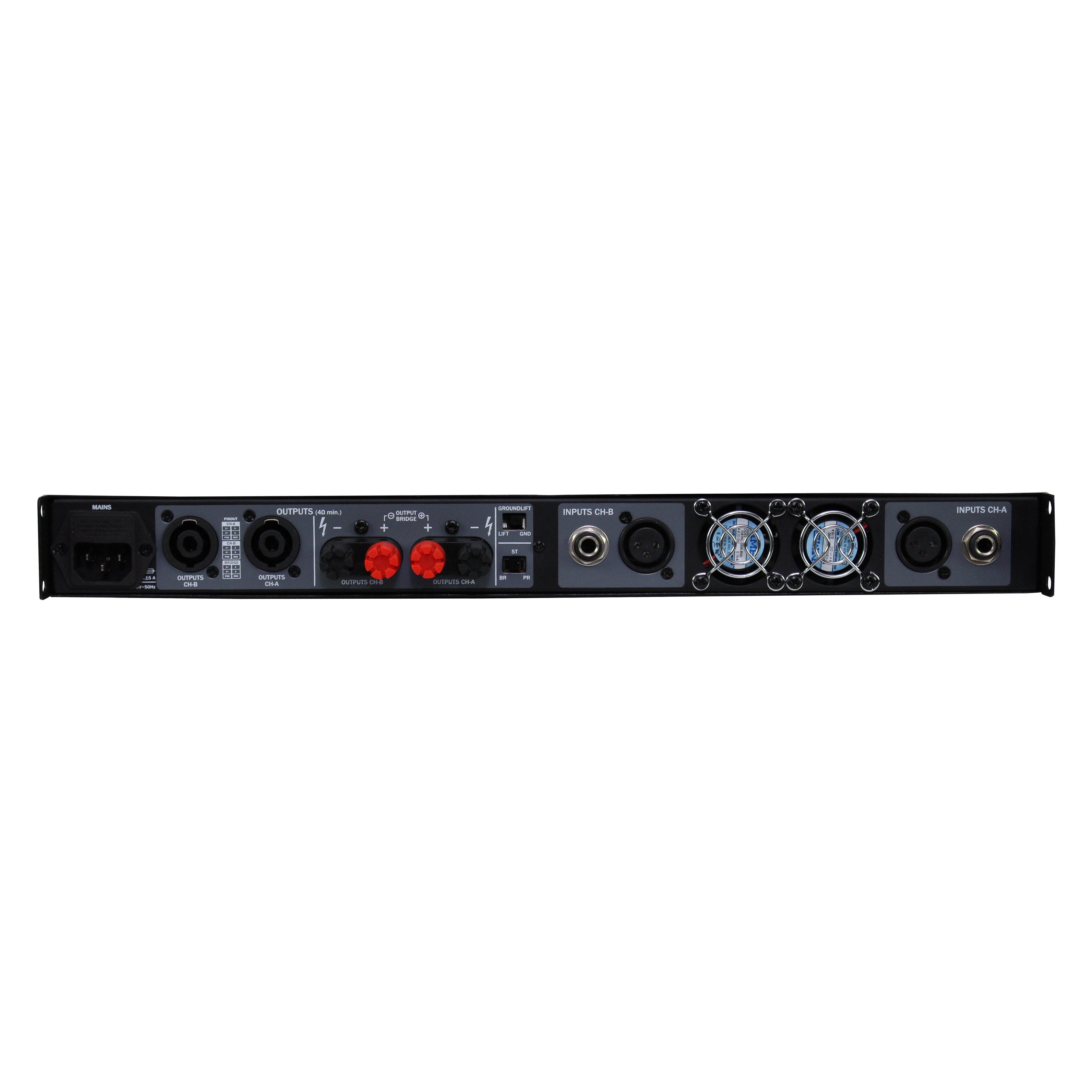 W Audio TPX 400 Power Amplifier - Back Panel and Connections