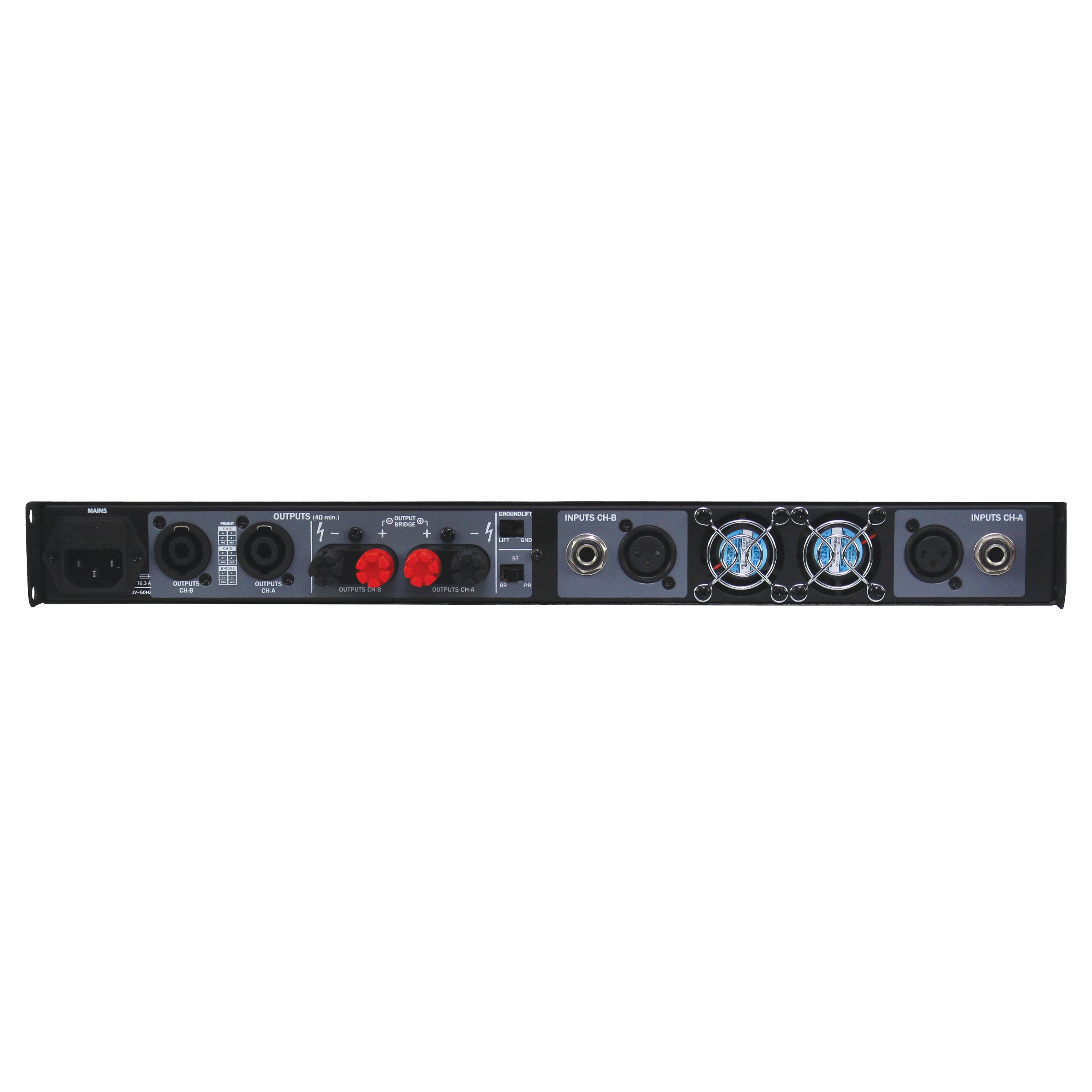 W Audio TPX 650 Power Amplifier - Back Panel and Connections