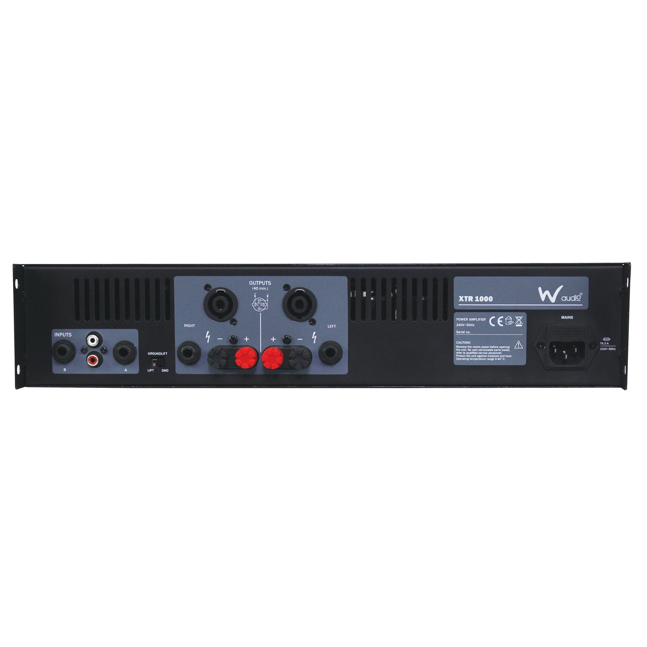 W Audio XTR 1000 Power Amplifier - Alternate View 1