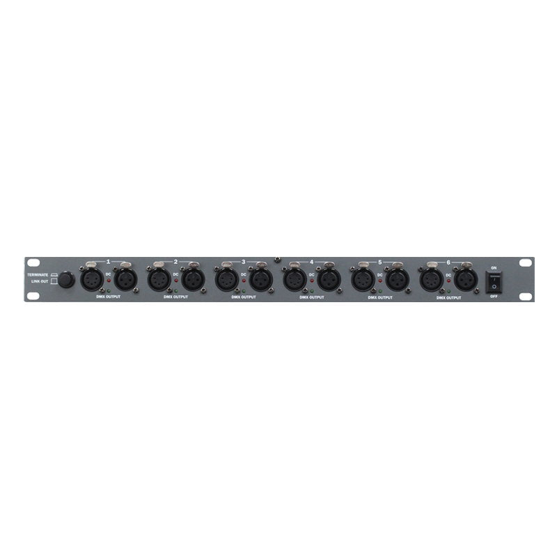 Transcension RS6 Rackmount DMX Distribution Splitter - Alternate View 1