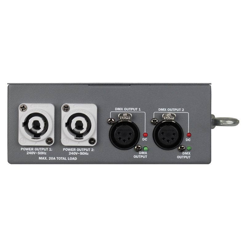 Transcension HS2 Hybrid powerCON DMX Distribution Splitter - Alternate View 3