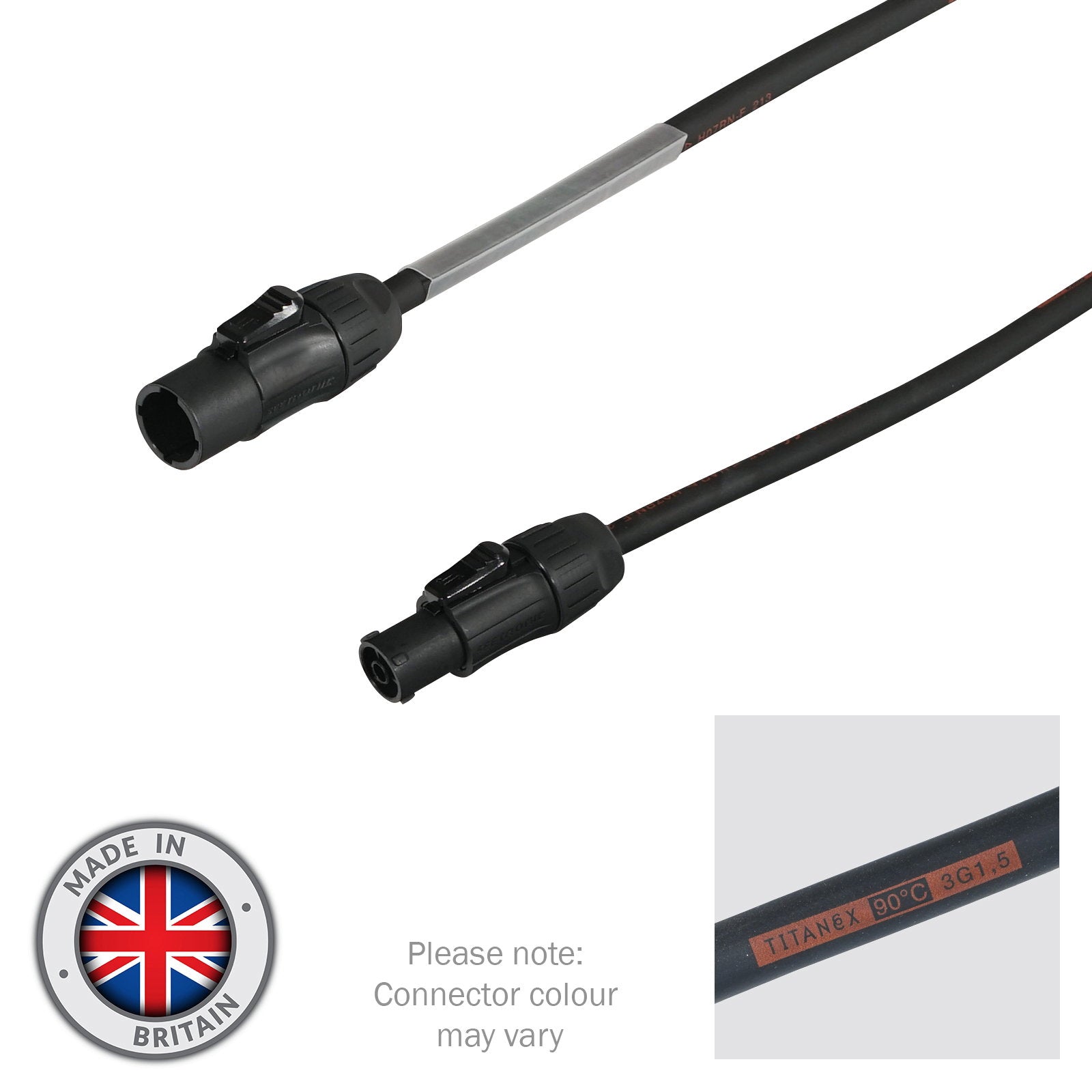 Elumen8 5m PowerTwist TR1 IP65 Cable – 1.5mm H07RN-F - Alternate View 1