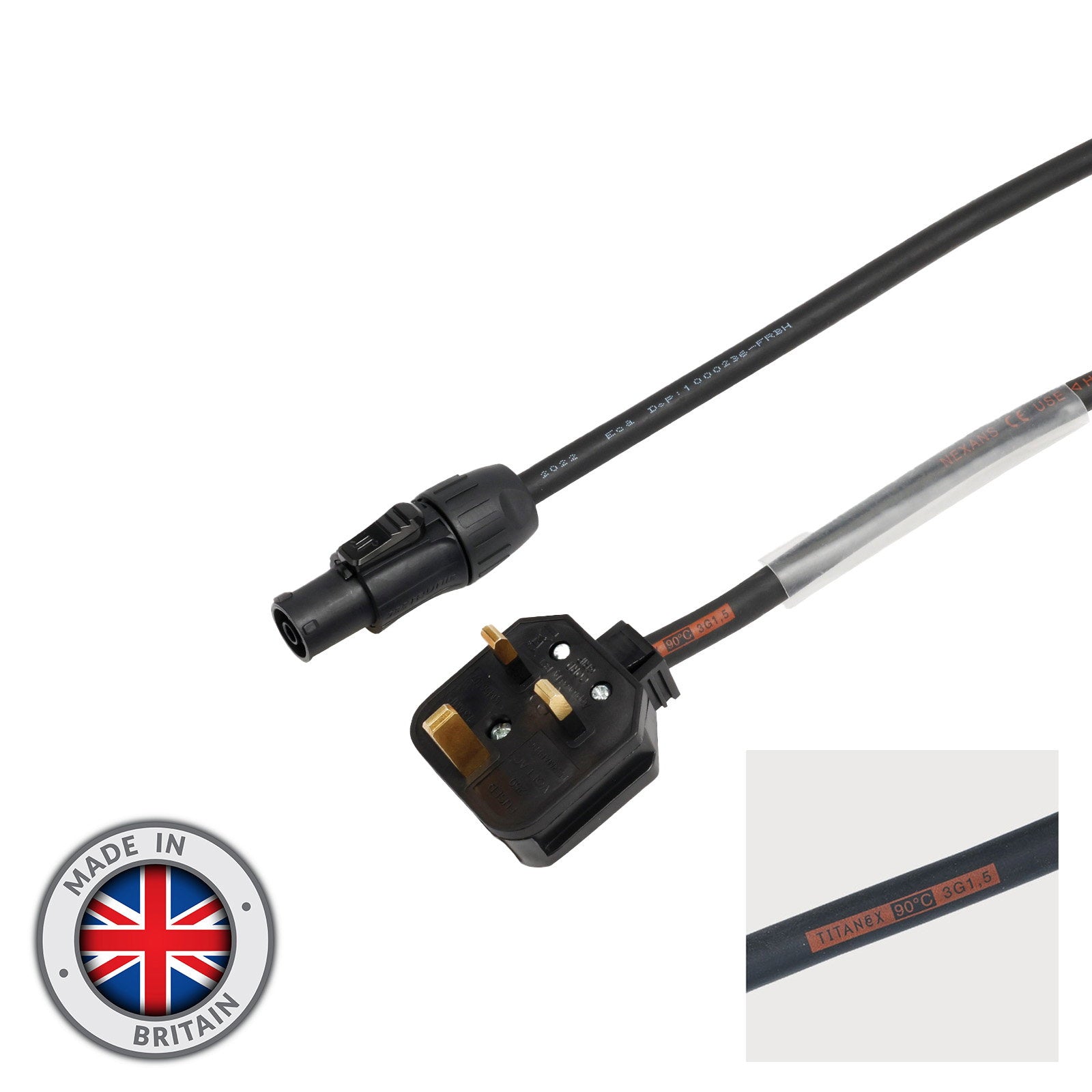 Elumen8 3m 13A to PowerTwist TR1 IP65 – 1.5mm H07RN-F - Alternate View 1