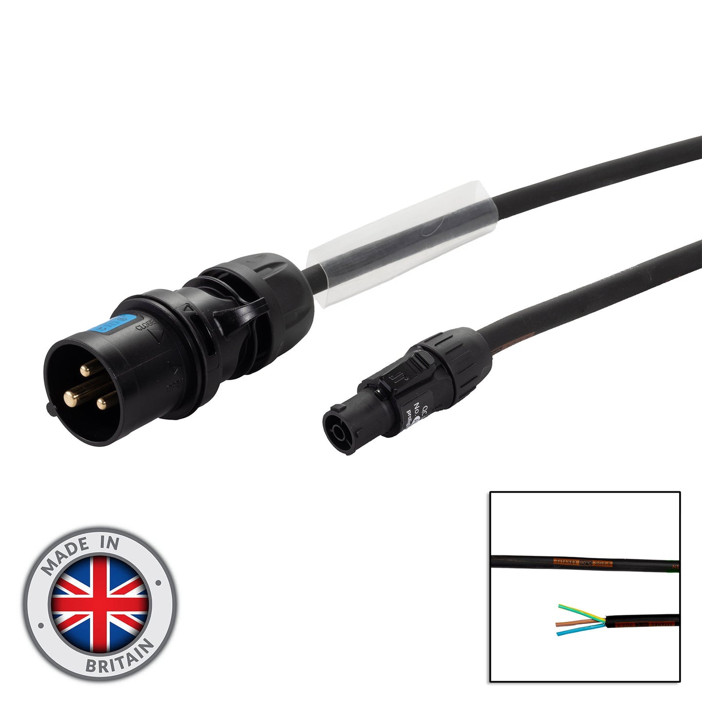 Elumen8 2m 16A IP44 Male – PowerTwist TR1 IP65 – 2.5mm H07RN-F - Main View