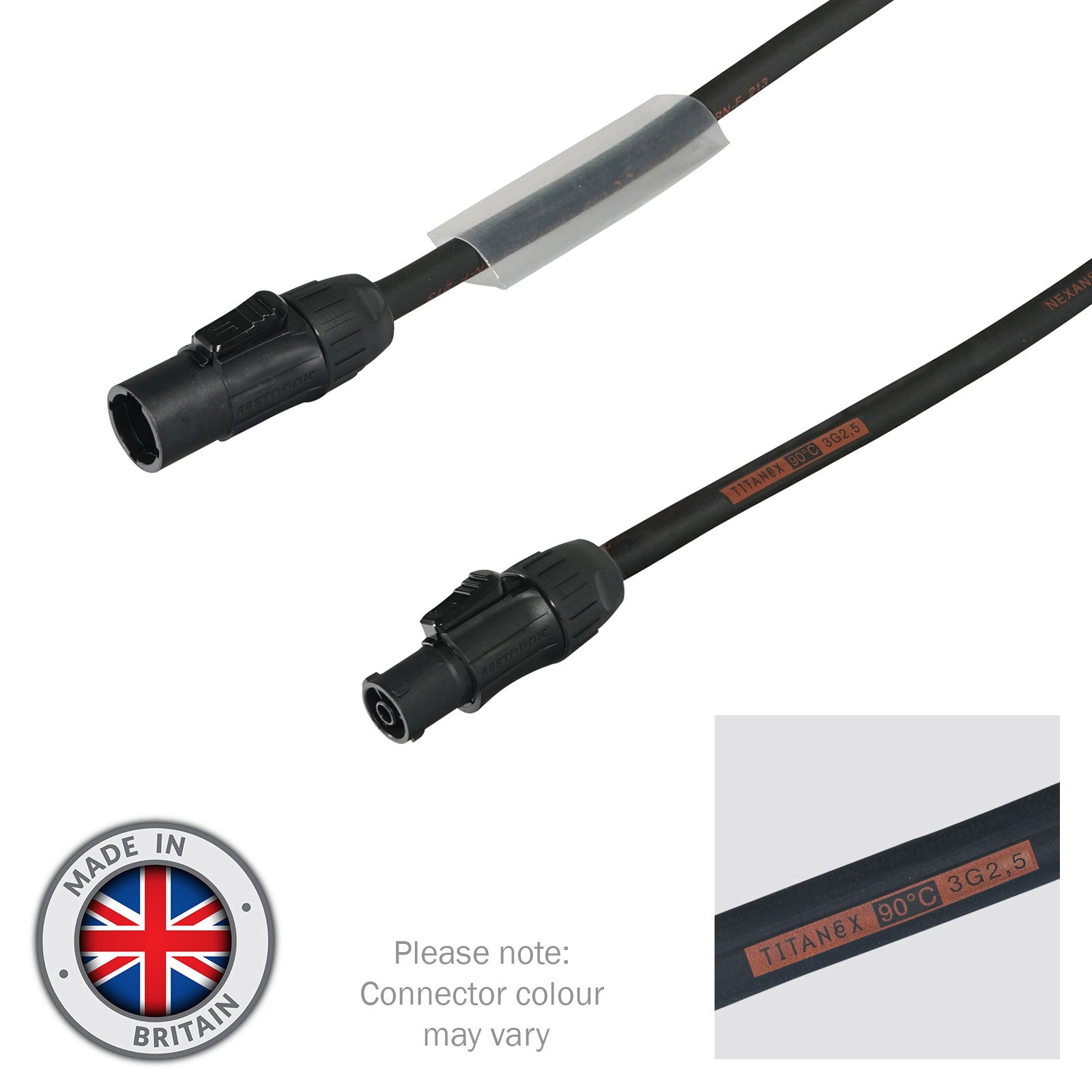 Elumen8 30m PowerTwist TR1 IP65 Cable – 2.5mm H07RN-F - Alternate View 1