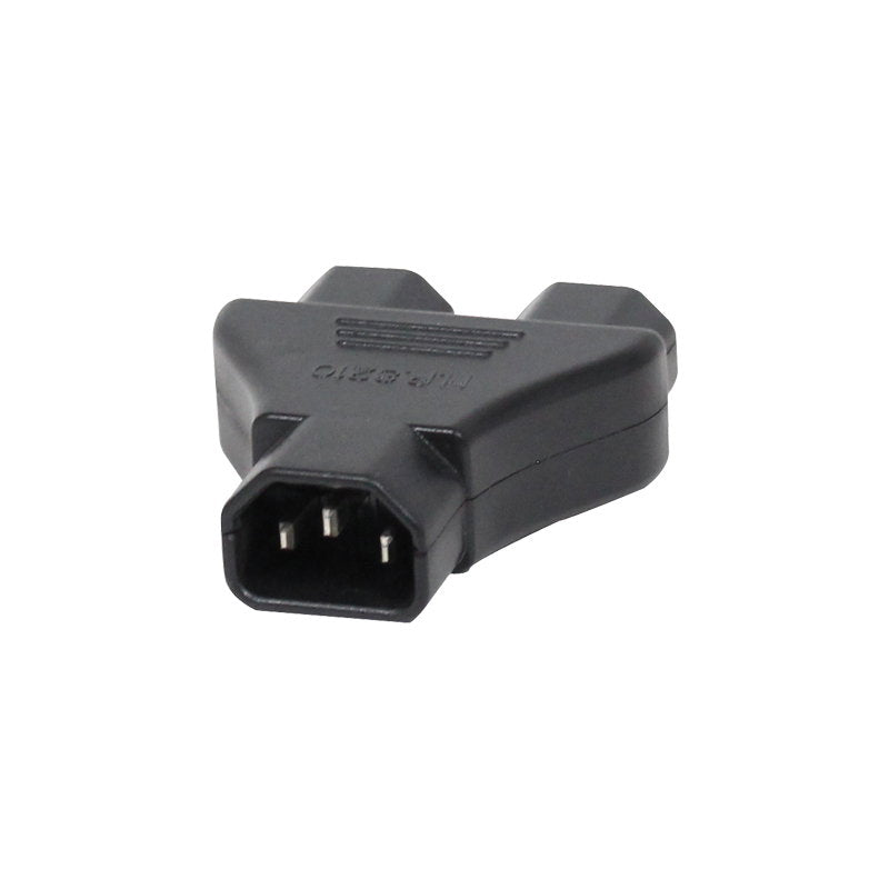 LEDJ Adaptor IEC Male - 2 x IEC Female 10A - Alternate View 1