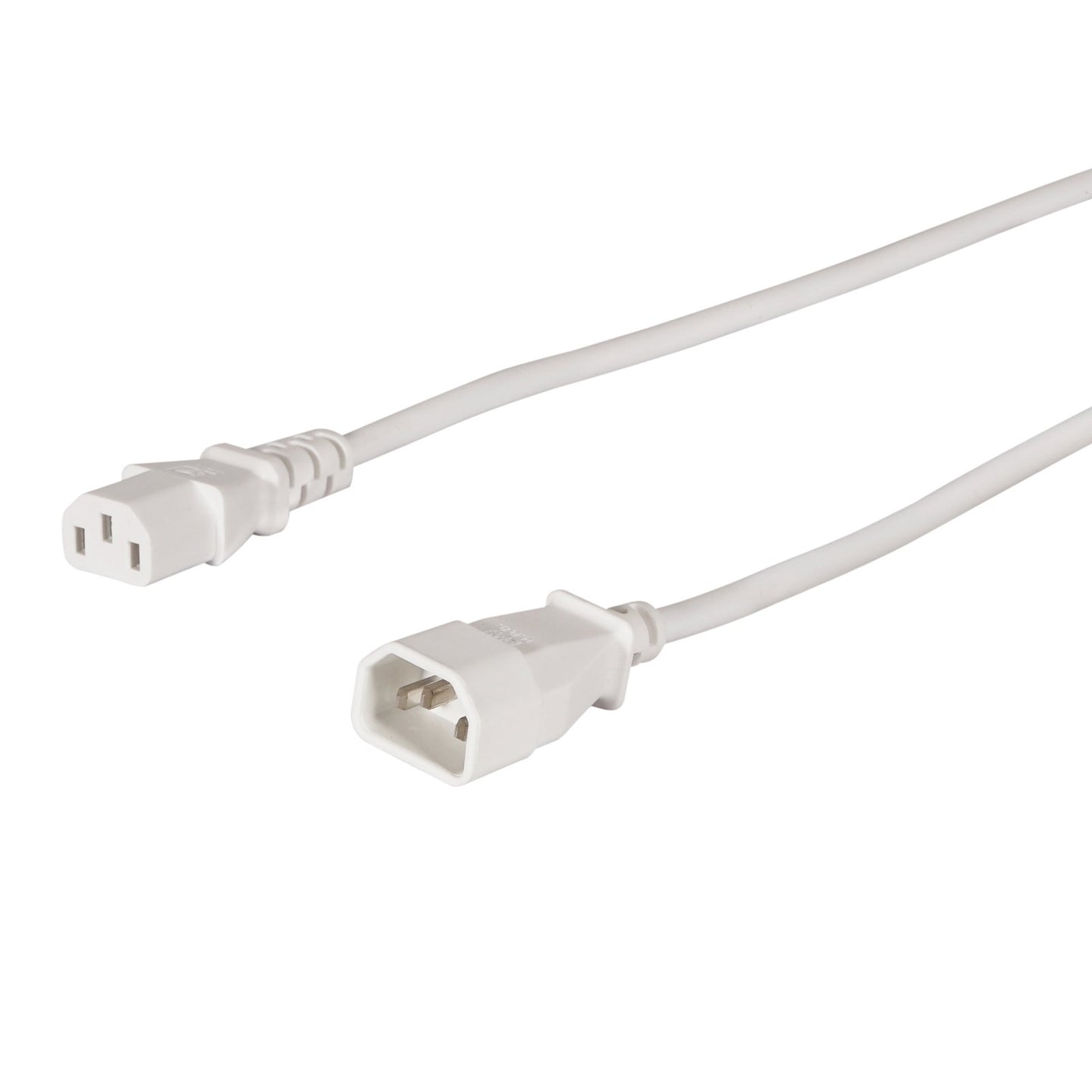 LEDJ 3m IEC Male - IEC Female Cable (White Sheath) - Main View