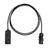 Elumen8 3m 1.5mm PCE Black 16A Plug to 2 Gang 13A Socket Cable - Main View