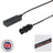 Elumen8 5m 1.5mm PCE Black 16A Plug to 2 Gang 13A Socket Cable - Main View