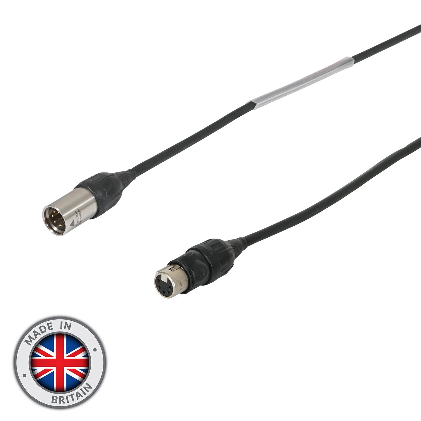 Elumen8 25m 5-Pin XLR -TOP IP65 Neutrik Male - Female DMX Cable - Main View