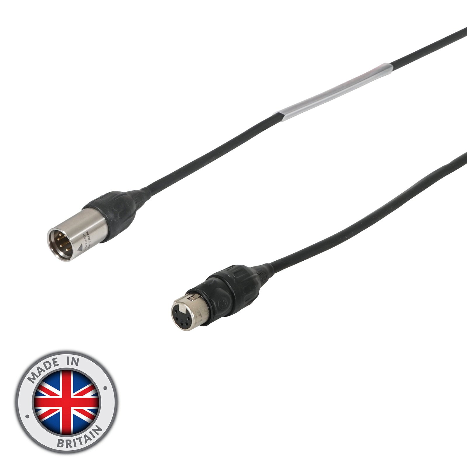 Elumen8 100m 5-Pin XLR -TOP IP65 Neutrik Male - Female DMX Cable - Alternate View 1