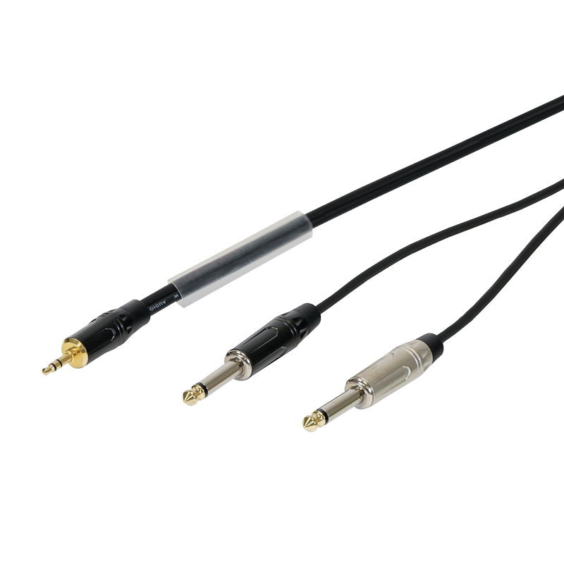 W Audio 3m 3.5mm Stereo Jack - 2 x 6.35mm Mono Jack Cable - Main View