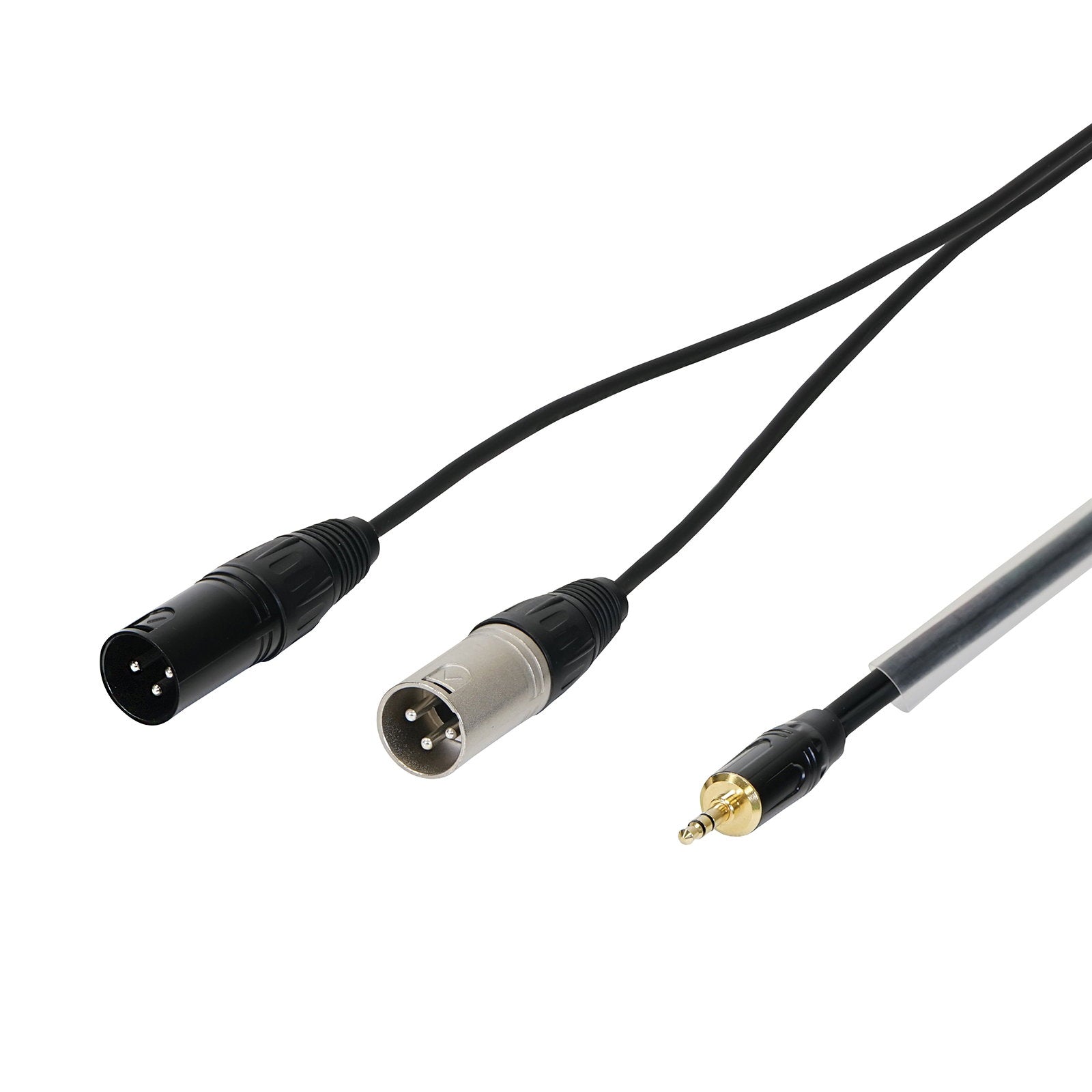 W Audio 1.5m 3.5mm Stereo Jack - 2 x XLR Male Cable - Main View