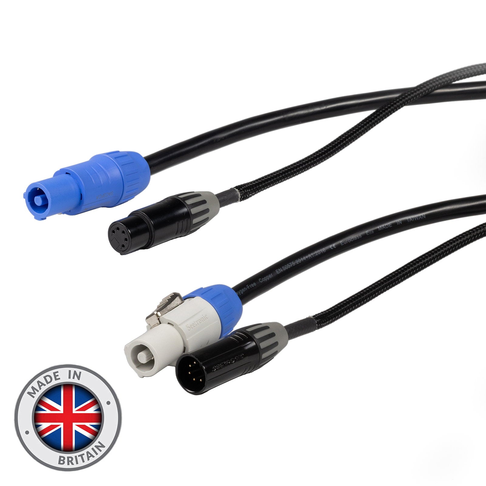 Elumen8 5m Combi 2.5mm Seetronic PowerTwist / 5-Pin DMX Cable - Alternate View 1