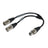 W Audio 0.25m XLR Female - 2 x XLR Male Cable - Alternate View 1