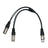 W Audio 0.25m XLR Female - 2 x XLR Male Cable - Main View