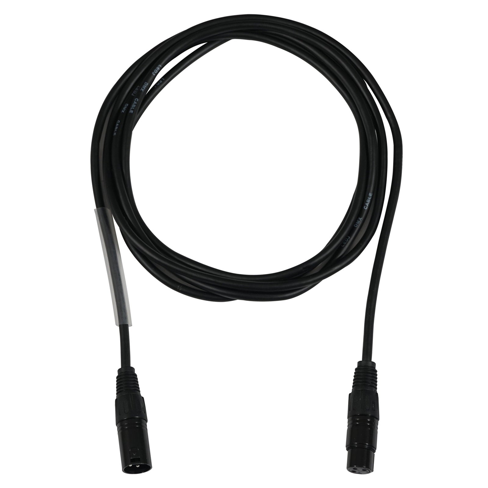 LEDJ 20m 3-Pin Male XLR - 3-Pin Female XLR DMX Cable - Main View