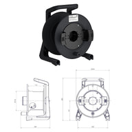 Schill Empty Cable Reel with Auxiliary Winder GT235.RM - Main View