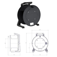 Schill Empty Cable Reel with Blank Plate GT310.SO - Main View