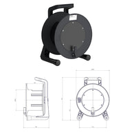 Schill Empty Cable Reel with Blank Plate GT380.SO - Main View