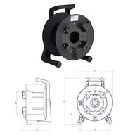 Schill Empty Cable Reel with Auxiliary Winder GT380.RM - Main View