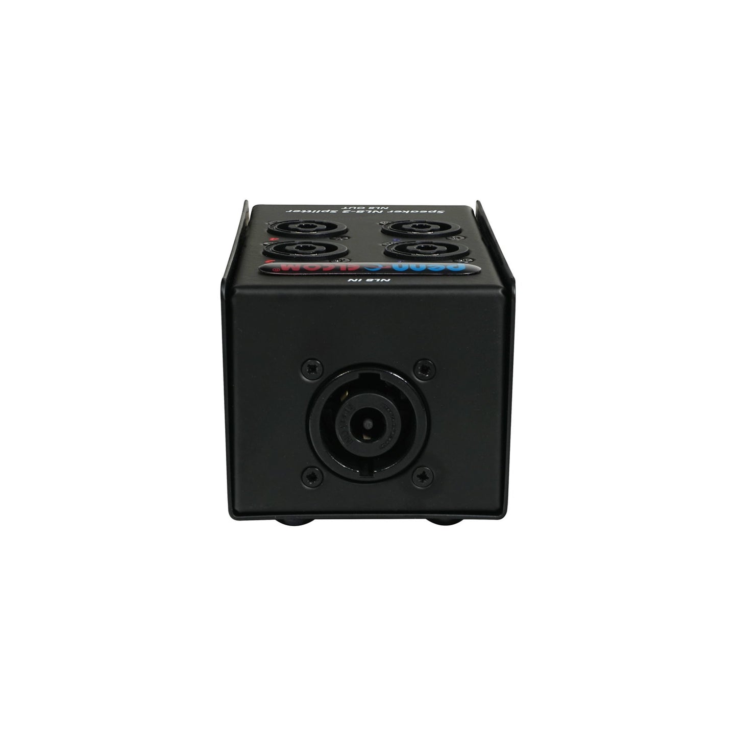 Penn Elcom 4-Way speakON Splitter Box with Feed Thru (R2SP82G2) - Back Panel and Connections