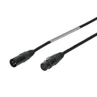 LEDJ 0.5m 3-Pin Male XLR - 3-Pin Female XLR DMX Cable - Main View